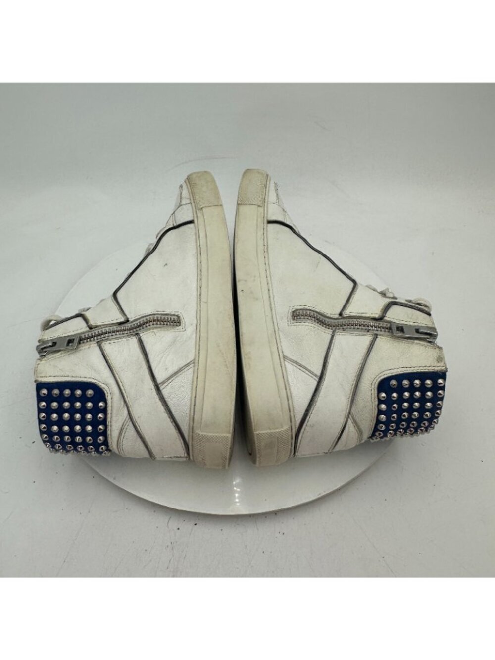 Zadig & Voltaire ZV1747 Women Size 39 US 9 White Leather flora Lightning Shoes - Picture 6 of 13